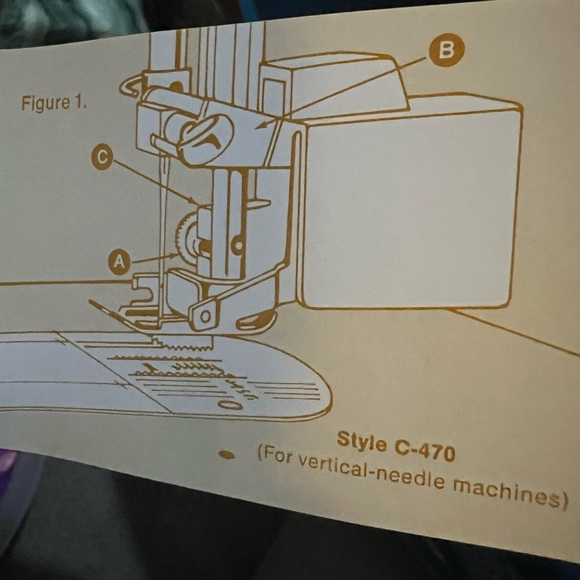 Vintage Singer Smooth & Even Feed Sewing Machine Foot For Vertical & Zig-Zag C-4 - Picture 6 of 7